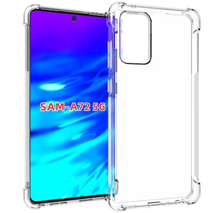 Transparent Phone Cases For Samsung Galaxy Quantum 2 A02 M02 A02s A12 M12 A42 M02s M21s A32 A52 A72 F62 M62 Case Soft Gel Skin Clear 5G Silicon Protective Cover