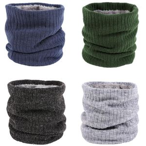 Zimowa zima Zagęścić Ciepły Njeżdżzny Njeżdża Ciepła Cykl Kołnierz Ring Mężczyźni Bufanda Dzianiny Wspinaczka Scarf Ski Caps Maski