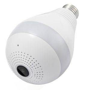 Lampada per telecamera IP wireless da 360 gradi Lampada panoramica FishEye Smart Home Monitor Allarme CCTV Sicurezza WiFi