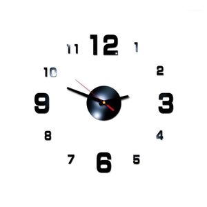 Wall Clocks Design Home Decoration Clock Big Mirror Modern Large Size Diy Sticker Reloj De Pared1