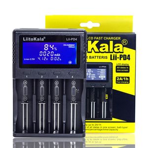 LIITOKALA LII-PD4 LII-S2 LII-S1 LII500S Pil Şarj Cihazı LCD Ekran Akıllı 2A 3.7 V 18650 21700 26650 Lityum Battery için Hızlı Şarj