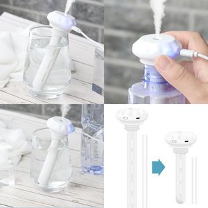Wholesale usb water bottle humidifier for sale - Group buy Circle Water Supply Instrument ABS Silicone Mini Spray Humidifier USB Interface Diffuser Mineral Water Bottle Portable fj L2