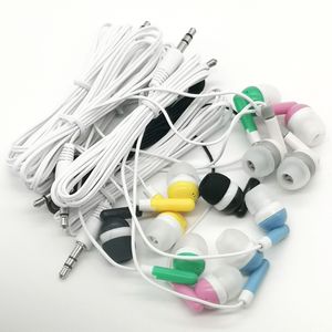 100Pcs/lot Hot Sale 3.5mm Studio In-ear Earphone Headset Audifonos Headphones Earbuds Auriculares For DJ Mp3 Mp4 Player Phone Music