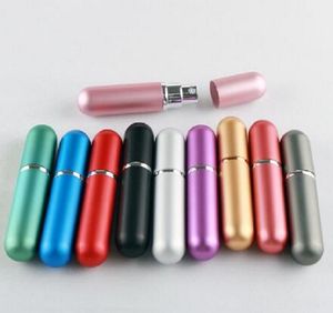 5ml Compact Travel Perfume Atomizer, Refillable Mini Spray Bottle, Leakproof Cosmetic Container - Assorted Colors