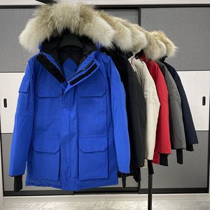 Man Coats al por mayor-Hombre canadiense diseñador abajo gooed chaleco chaquetas estilo hombres gooes chaqueta abrigos hombre mujer con capucha de alta calidad invierno bordado blanco pato abajo abrigo