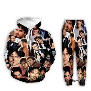 New Men / Womens The Vampire Diaries Diaries Funny 3D Stampa Casual Fashion Felpe con cappuccio / Sweatpants Hip Hop Tracksuits Z11