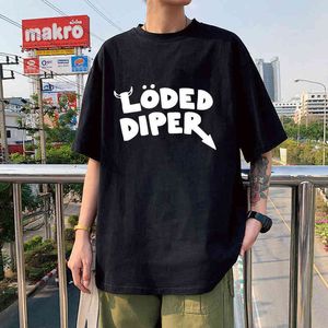 LODED DIPER DIARY OF A WIMP KID Tshirt Male Brand Teeshirt Men Summer Cotton T Shirt Short Sleeve Oversized Harajuku Men T-shirt G1222
