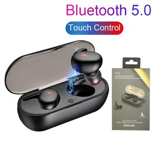 Y30 TWS Drahtloser Bluetooth 5.0-Kopfhörer mit Geräuschunterdrückung, 3D-Stereo-Sound, Musik-In-Ear-Ohrhörer für alle Mobiltelefone mit Bluetooth