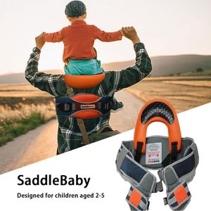 Outdoor Travel Children Tool Hands Free Shoulder Carrier Hip Seat Travel Child Strap Rider Travel Back Frame Infant Saddle LJ200914