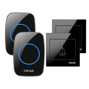 CACAZI H10 Wireless Home Welcome Doorbell Waterproof 300M Remote Cordless Door Ring Bell Chime US EU UK Plug1