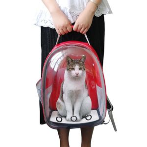 Atmungsaktive Haustier-Katzen-Tragetasche, transparenter Raum-Haustier-Rucksack, Kapsel-Tasche für Katzen, Welpen, Astronauten-Reise-Carry-Handtasche jllYor215V