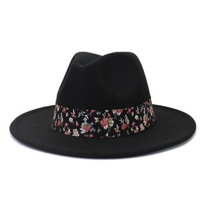 Ladies Fedora Hats Women Wide Bim Hut Frau fühlt Hut Fedoras weibliche Jazz Top Cap Frühling Herbst Winter Mode Panama Caps Großhandel 2023