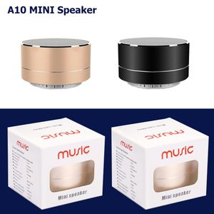 A10 Mini bärbara högtalare Bluetooth-högtalare Trådlös handsfree med FM TF-kortplats LED Audio Player för MP3 Tablet PC i lådan