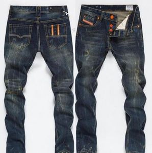 Biker Jeans Man Moto Denim Men Fashion Brand Designer разорвал проблемные пробежки промытые плиссированные джинсы мотоцикла черно-синий