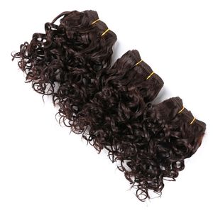 LANS Synthetic Ombre Hair Bundles Afro Jerry Curly 8 Inch Short Hair Weaving Braiding Extensions Water Wave 110g Lot LS16