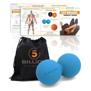 PROCIRCLE Double Lacrosse Ball Erdnuss-Massageball für Brustwirbelsäule – oberer Rücken, Nacken, Schulterblatt Q1225