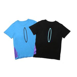 Новый Мужской дизайнер футболка Мужчины Женщины Высокое Качество Черный Синий Короткий Рукав Хип Хмель Тис размер S XL
