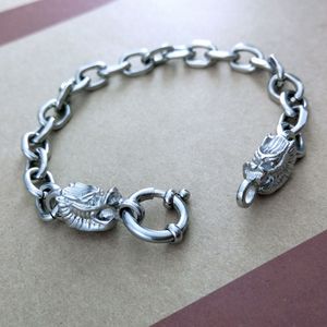 Explosive auspicious dragon Totem unique dragon chain for men and women bracelet titanium steel