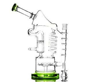 Big Recycle Glass Bong Hookah Usa Warehouse DAB Rigs Water Pipe Roken Accessoires voor mm Kom