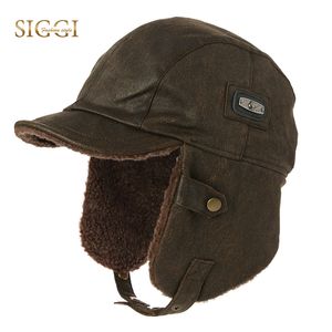 Fancet de inverno unisex Bomber chapéu para homens adulto piloto tampão de aviador Earflap impermeável ushanka impermeável caça caça chapéu 88115 t200106