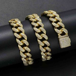 7 Inch-24 Inch Men 15mm Heavy Iced Out Zirkoon Miami Cuban Link Chaining Choker Bling Hip Hop Sieraden Fashion Charm