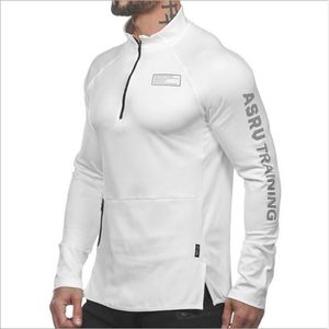 Alphalete Men Gyms Hoodies Gyms Fitness Bodybuilding Sweatshirt Pullover Sportswear男性トレーニングフード付きジャケット服201100