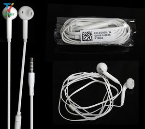 300 pz/lotto auricolare in-ear 3.5mm Con Controllo Del Volume con Microfono Per Samsung Galaxy bordo s6 S7 s5 s4 s3 nota 5 4 3