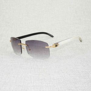 2022 Fábrica Atacado Vintage Natural Wood Sunglasses Sunglasses Homens Búfalo Horn Shades Aleatório Madeira Eyewear para Riding Club Oculos Gafa