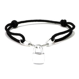 Moda mają znaczki i pudełko Lock Ręczne Liny Promise Bransoletki Pulsera Dla Mężczyzna i Kobiet Party Wedding Ankle Biżuteria Lovers Prezent