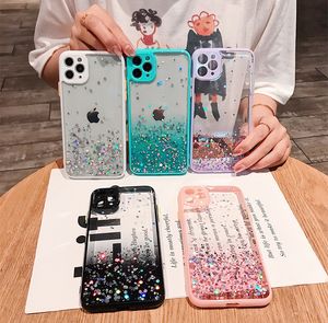 Custodie per telefoni con glitter epossidici Gradient Clear Portector per iPhone 13 13pro 12 12pro max 11 XR Samsung Galaxy S22 Ultra S21 FE A12 A13 A32 A42 A52 A72 5G 2022