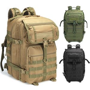 Outdoor Sports Pack Torba turystyczna Tactical Plecak Camo Plecak Combat Camouflage Tactical Molle 45L Plecak No11-055