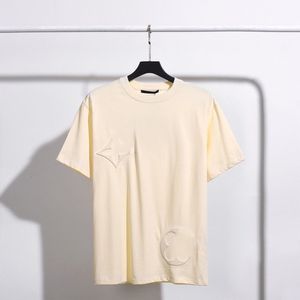 Herren Plus Tees Polos T-Shirts Individuell gewebter und gefärbter Stoff mit bequemer und weicher Textur. Gestickter Graffiti-Buchstabe auf der Brust 4Y