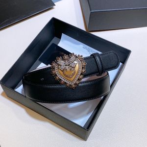 Vintage Messinggürtel großes Herz in der Mitte Armband Schleife Damen Accessoires Herren Echtleder Perle Luxusmarke