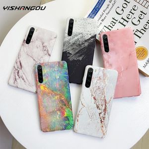 Marmorfall för Xiaomi RedMi Note 8 Pro 7 Fall Ultra Tunn Crack Granit Mönster Hård PC Matte Cover Fodral för Xiaomi MI 9 8 Lite