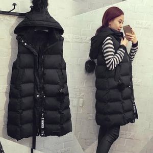Fashion Womens Solid Colors Sleeveless Plus Size Hooded Hoodie Waistcoat Vest Coat Down Cotton Padded Jacket Outwear Tops Gilet