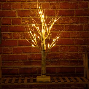 Decorazioni natalizie LED Albero di luce Lampade da tavolo in filo di rame Luci notturne per la casa Camera da letto interna Festa di nozze Bar 10 pezzi T1I3039