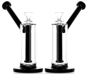 Vintage Gra 9 polegadas na vertical Bubbler Glass Bong Hookah Tubos de fumantes queimador de óleo com tigela ou banger pode colocar o logotipo do cliente