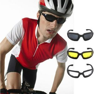 3 Pair Motorcycle Sports Biker Riding Sunglasses Padded Wind Resistant Sunglasses