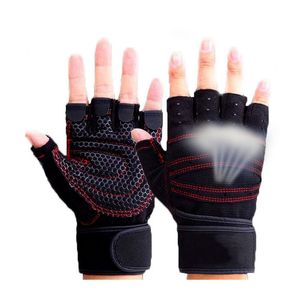 Half Finger Gym Gloves Heavyweight Sports Exercise Weight Lifting Gloves Body Building Training Sport Fitness Gloves Q0107