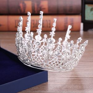 2021 Yeni Güzel Prenses Şapkalar Chic Gelin Tiaras Aksesuarları Çarpıcı Kristaller İnciler Düğün Tiaras ve Kronlar 12111