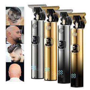 Elektryczny trymer do włosów Clipper Professional Shaver Broda Barber 0mm Mężczyźni Maszyna do cięcia do cięcia 220312