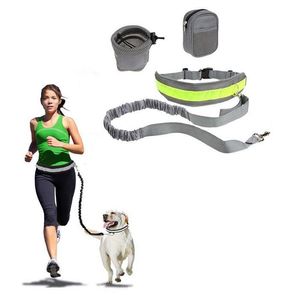Pet Dog Leash Hands Free Traction Seat Belt Adjustable Traction Leash Outdoor Sports Walking Running Rope ZYY73