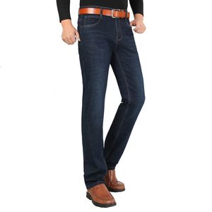 Svarta jeans män sträcker märke denim byxor manliga byxor cowboys elastiska långa jeans plus storlek blå stor hög mens kläder 210518