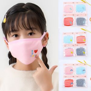 maschera per il viso Bambini studenti freddo antipolvere maschere di moda deisgner Bambini addensato antivento ragazzi ragazze maschera facciale 3-8 anni