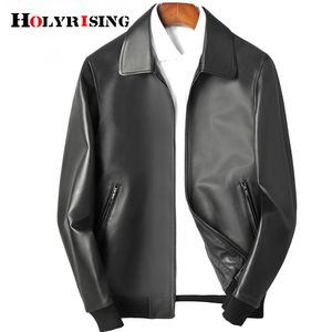 Männer Echte lederjacke männer 2020 herbst und winter neue schaffell motorrad kleidung leder jacke mantel 19259 LJ201030