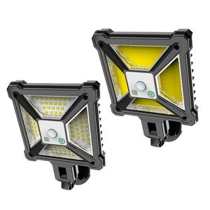 Luz led solar Luz ao ar livre Lâmpada de parede solar controle remoto À Prova D 'Água Motion Sensor 3 Mode Street Garden Garage Porta Caminho