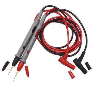 Multímetro sonda teste leva pino agulha fio caneta cabo preto vermelho 10a 20a para medidor universal pino atacado