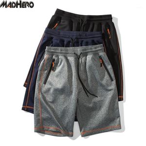 Shorts masculinos por atacado- madhero homens cambiais moda marca encadernos respirável masculino casual cordão curta calça magra