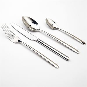 Cozy Zone Dinnerware Set Luxury Cutlery Steel Quality 24Pcs Tableware Knives Forks Dining Dinner Western Food Restaurant 211222