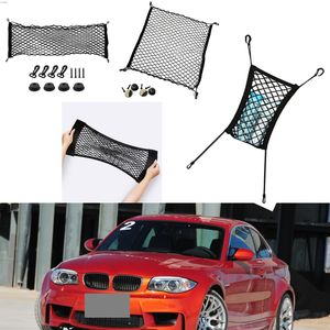 För BMW 1-serie M Modellbil Svart Bakre Trunk Last Bagage Arrangör Förvaring Nylon Vertikal Säte Nät